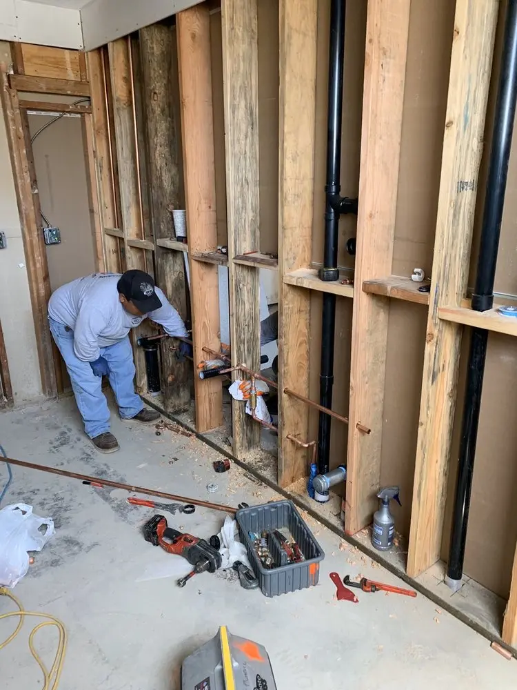 Commercial rough-in plumbing for Gas Line Repair in Lynden